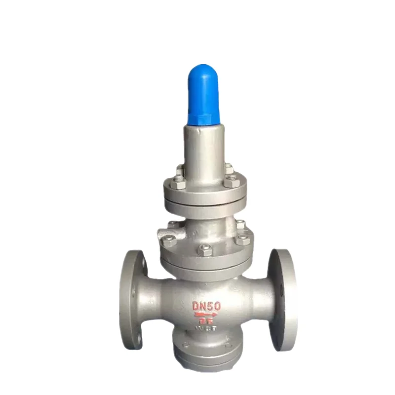 Stainless Steel 304 Angle Manual Pilot Piston Steam Water Pressure Reducing Valve PN16 High Temperature