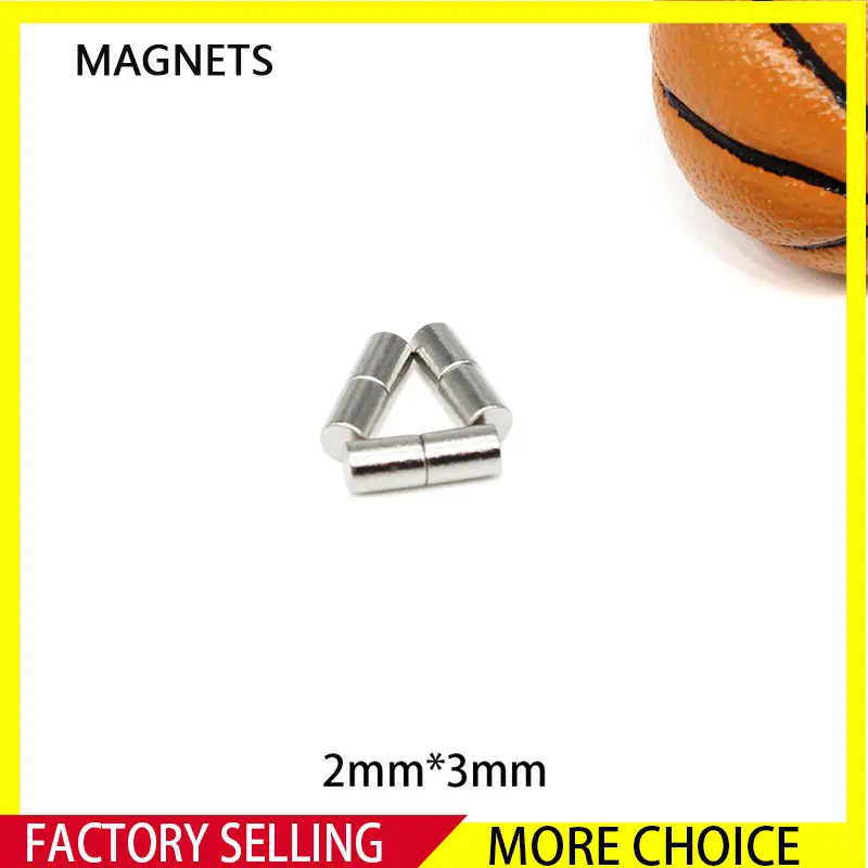 

100~2000PCS 2x3mm Neodymium Magnet 2mm x 3mm N35 NdFeB Block Super Powerful Strong Permanent Magnetic imanes