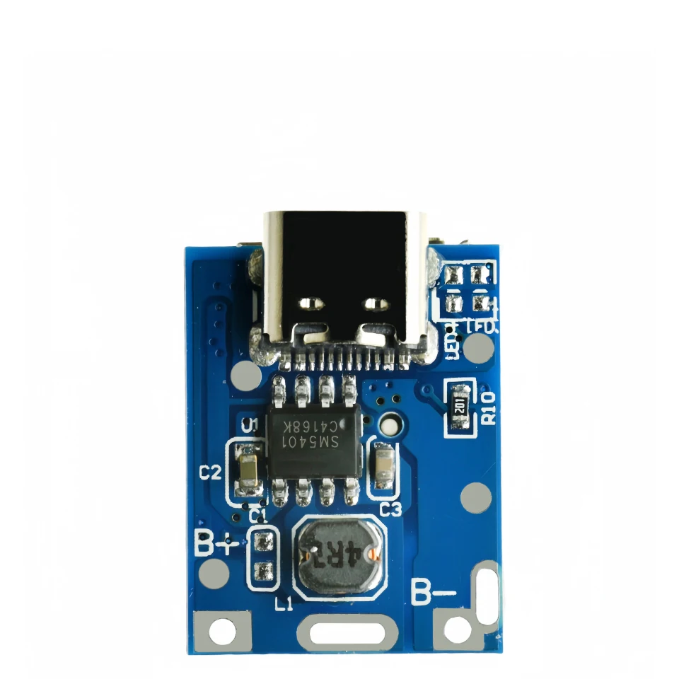 5V 1A Boost Step-Up Strommodul Micro USB Typ-C Lithium-Batterie-Ladeplatine Überladeschutz LED-Anzeige 134N3P DIY – Detail 3