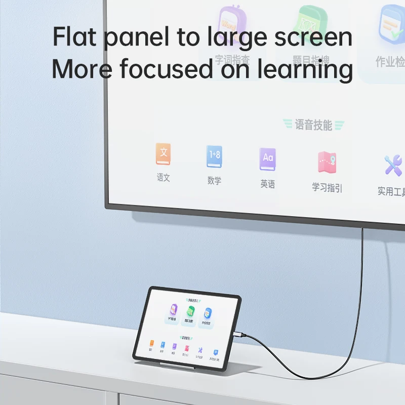 محول من النوع c إلى HDMI 4K 60 هرتز HD كابل تحويل الفيديو نفس الشاشة كابل التلفزيون لأجهزة MacBook iPad وسامسونج شاشة الهاتف الإسقاط #3