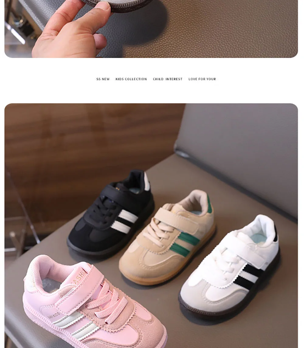 PU-Leder-Sportschuhe für Kinder, wasserdichte Mädchen-Turnschuhe mit weichen Sohlen, Ergonomie, rutschfeste Kleinkinderschuhe für Kinder – Detail 13
