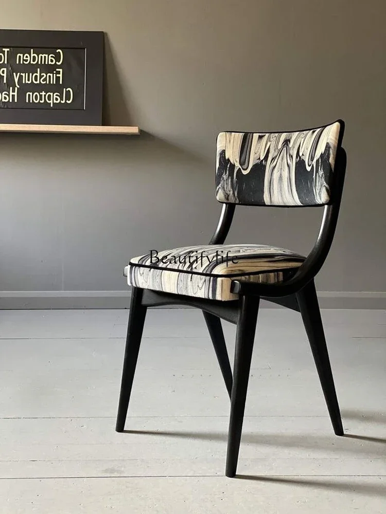 

*French Retro Minority Designer Balcony Leisure Chair Bedroom Make-up Chair