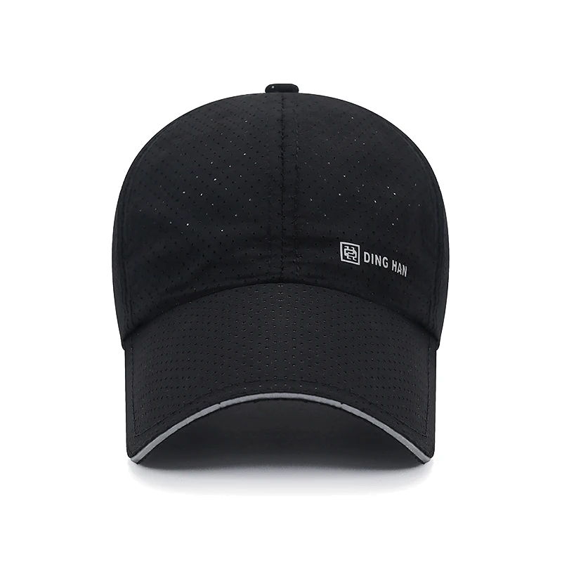 Verlängerte Krempe Sommer Atmungsaktive Perforierte Schnelltrocknende Verstellbare Baseballkappe Sonnenhut Trucker Caps Dad Hats – Detail 5