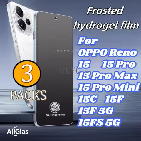 3 Pack For OPPO Reno 15 Pro Max 15 Pro Mini 15C 15F 15FS 5G Matte Hydrogel Films Not Glass Protectivel Film For Reno 15 Series