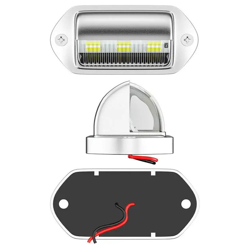 Universal Car Truck RV Trailer Van License Plate Lamp Taillight LED License Plate Lights Waterproof Rear Lamps Tools Accessories