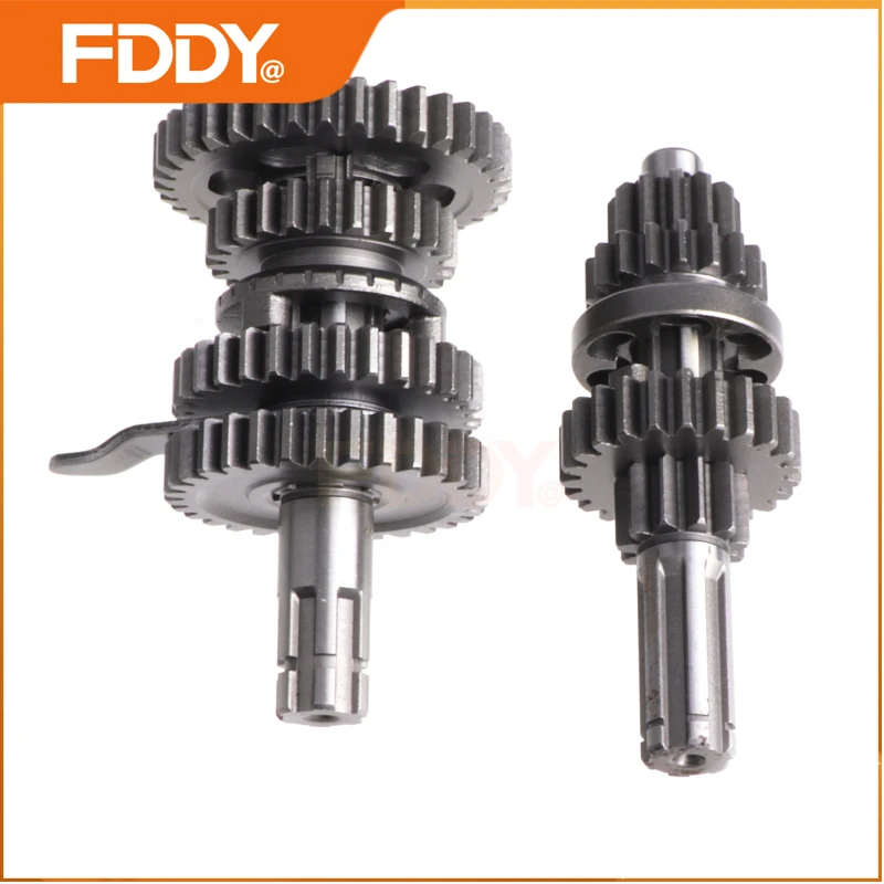 

FDDY 110CC ATV 3+1 Tranmission Main Counter Shaft Gear box Set with Shift fork for ATV with 50cc 70cc 90cc 110cc 125cc Engine.