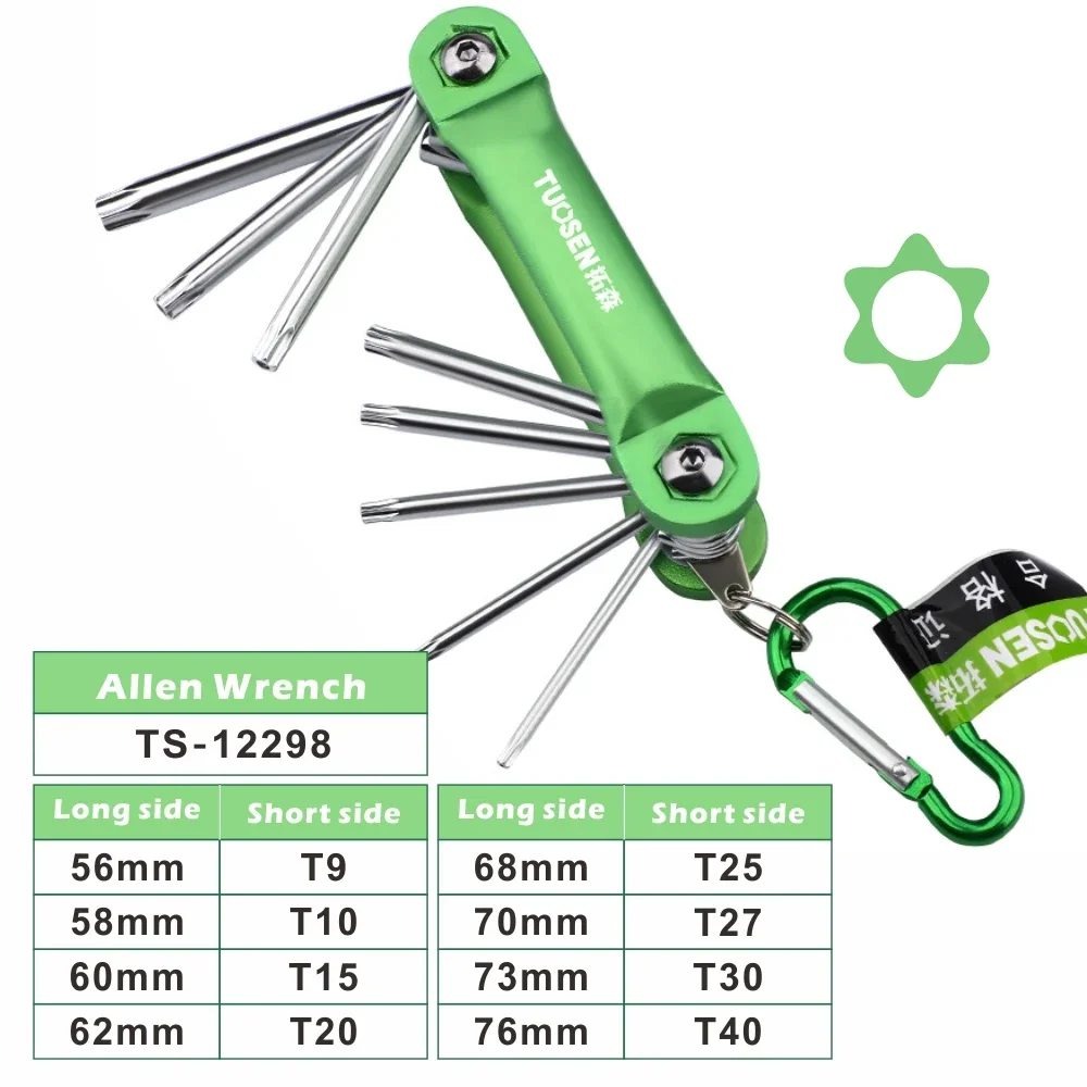Klapp Tragbare Hex Schlüssel Metall Metric Chave Torx Allen Wrench set Hexagonal Hex Verkaufs-schraubendreher Allen Tasten Hand Werkzeug