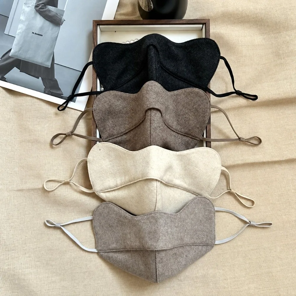 Windproof Woolen Face Mask Anti Cold Inner Layer Silk Full Face Cover Full Face Covering Thicken Warmth Warm Face Shield