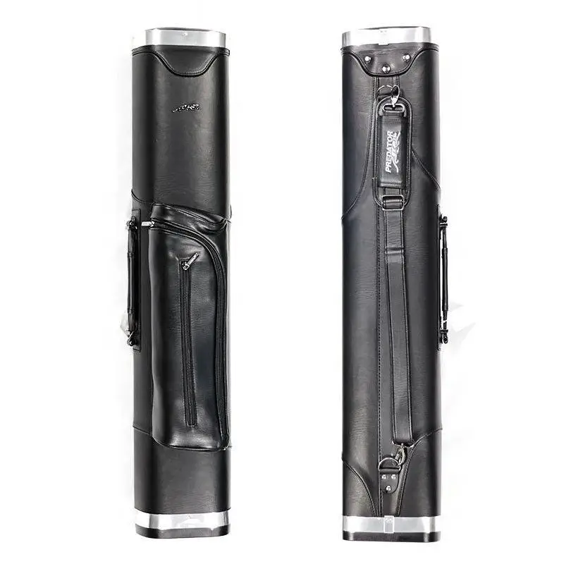 

Чехол для бильярдных клюшек высшего качества из кожи и металла, черный 3B5S 1/2, чехол/сумка для бильярдного кия с 8 отверстиями