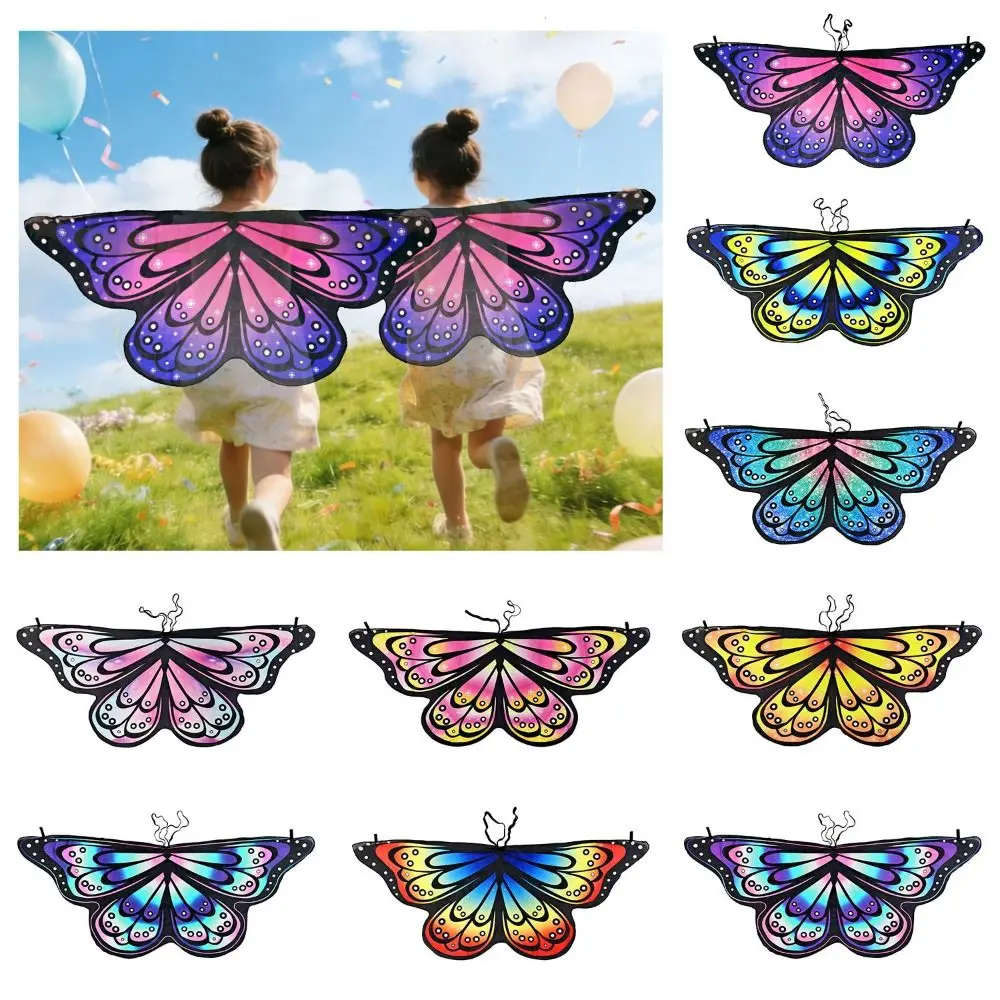Colorful Butterfly Wings Costume Cosplay Costume DIY Decorations Cape Butterfly Fancy Dress Pixie Cloak Christmas Halloween