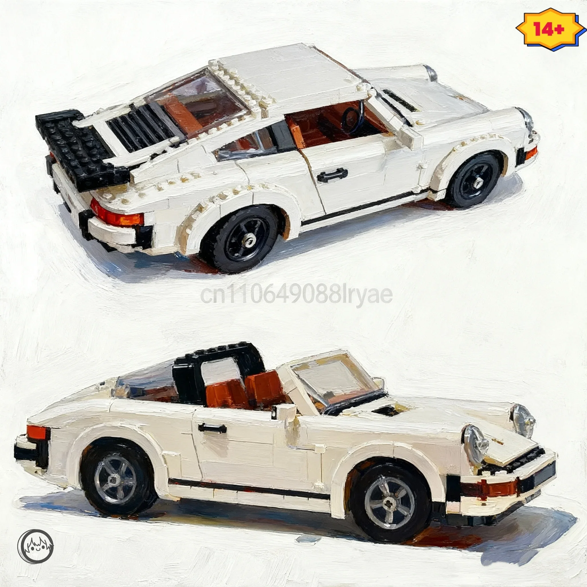 

2025 Детский гоночный классический комплект модели 2-в-1, строительные блоки технических ретро-автомобилей, 14558 деталей, подарки на Рождество и день рождения