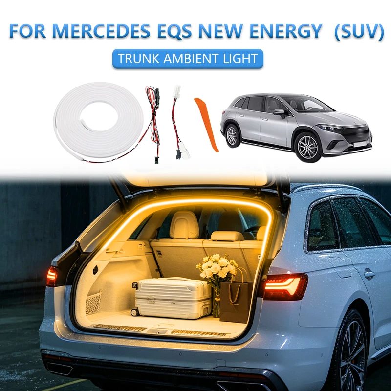 FOR MERCEDES EQS NEW ENERGY trunk light Atmosphere lights light Rear Trunk LED Light Bar White warm white