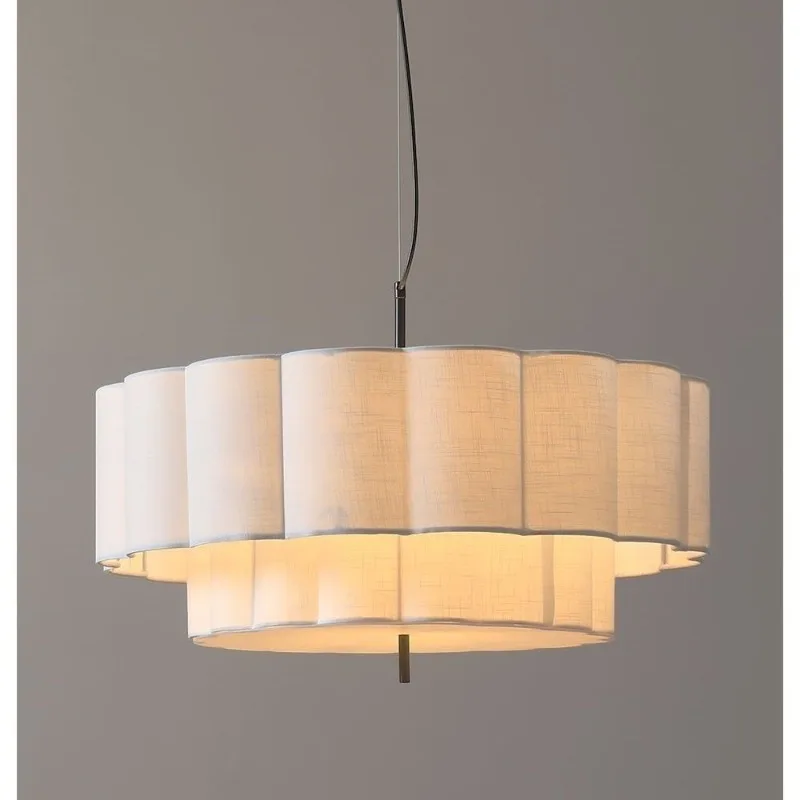 Song Style Aesthetics Modern Fabric Plum Blossom Shape Ceiling Pendant Light For Dining Room Bedroom Home Room Decor LED Novelty