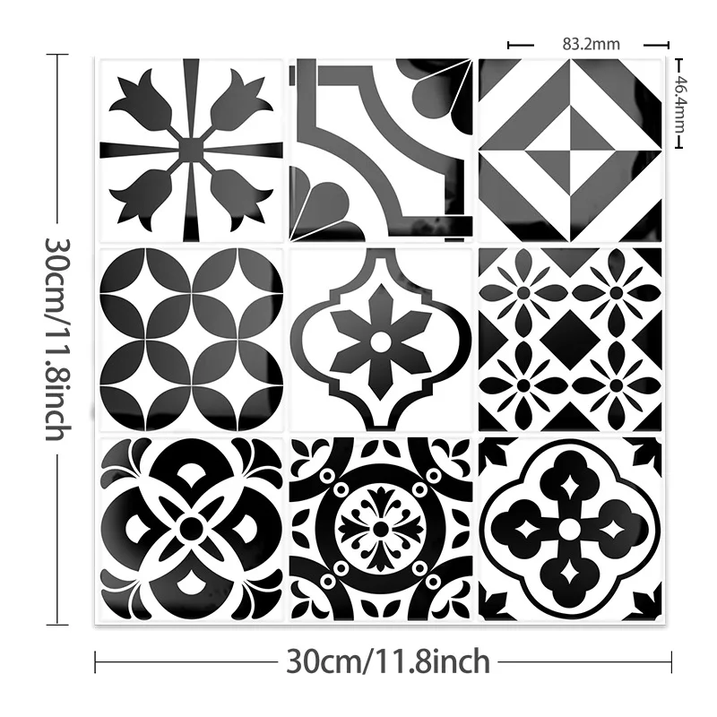 

3d stereoscopic wall stickers are waterproof and oil-proof wall decoration background stickers