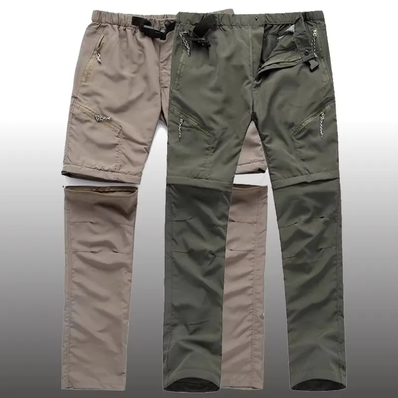 Pantalon de randonnée imperméable pour homme, short d'été, camping, trekking, long fjMale, escalade de montagne, sports de plein air