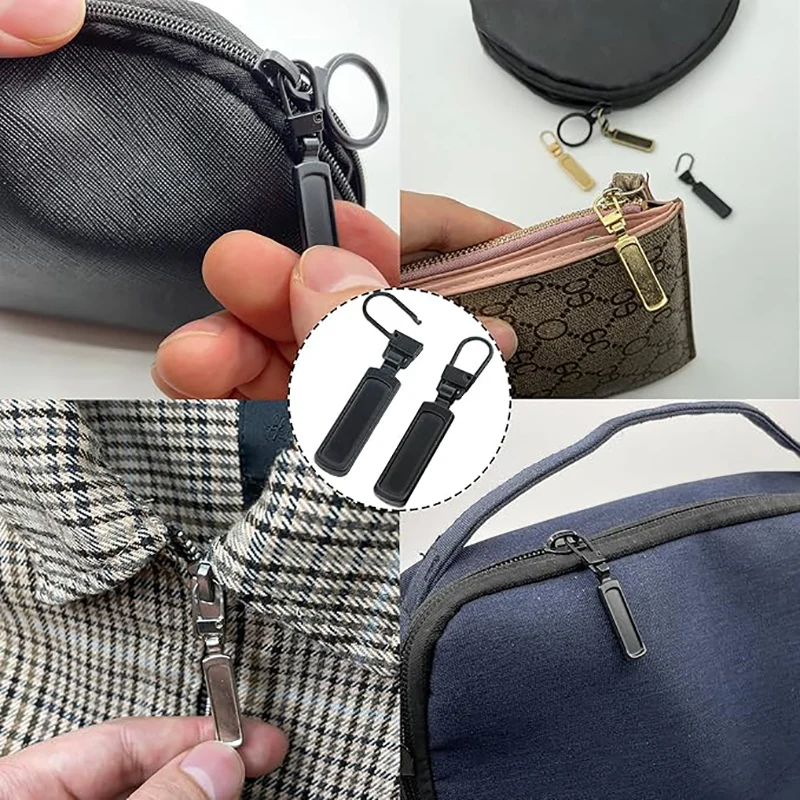 5-20 قطعة انفصال العالمي سستة مجتذب استبدال تبويب السوستة رئيس المتزلجون طقم تصليح لحقائب أكياس الملابس الخياطة #3