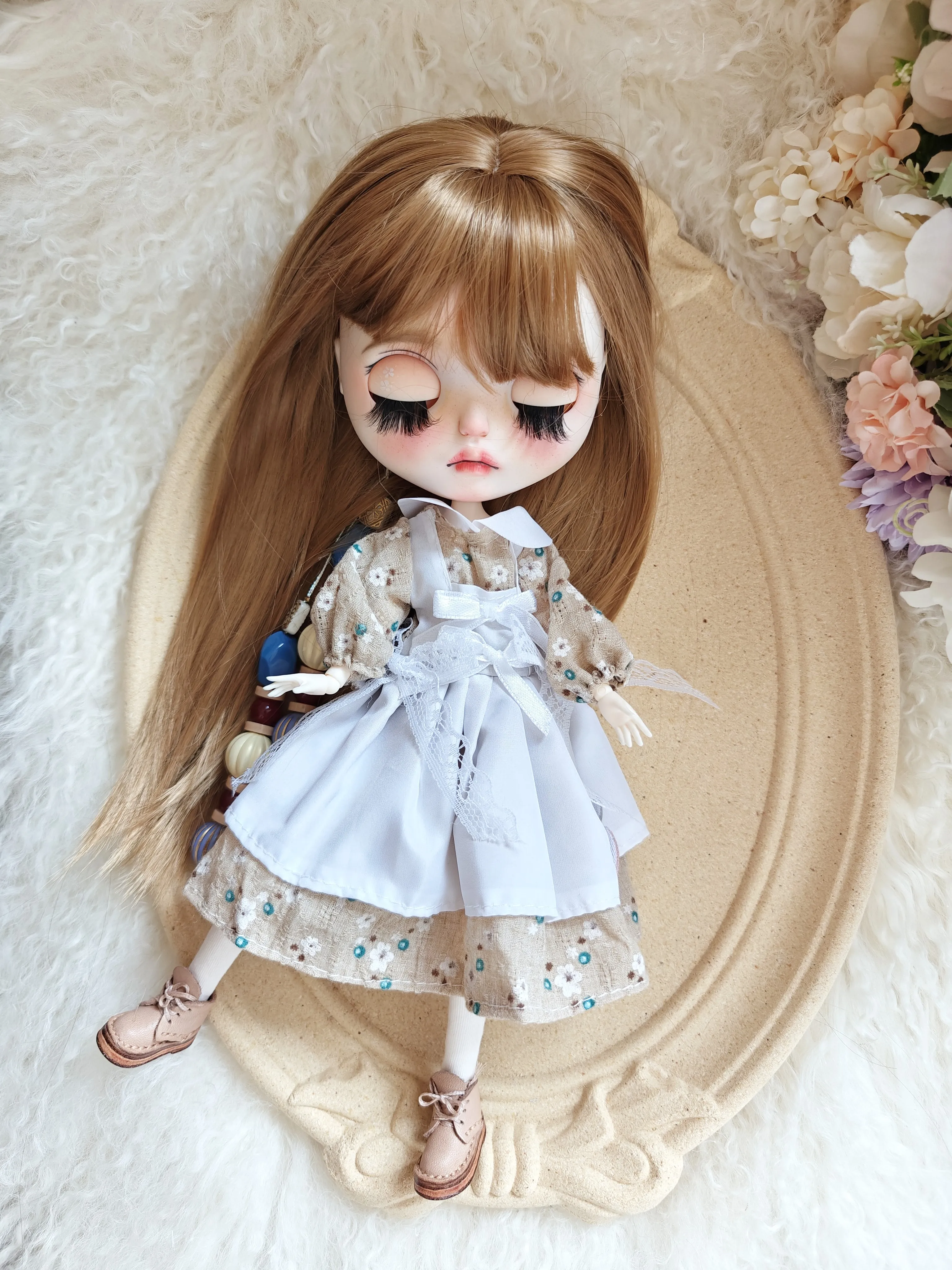 ICY DBS Blyth Butter Toys pour filles, robe de printemps, ensemble jupe mignonne, OB22, OB24, accessoires AZONE, vêtements de poupée Blythe