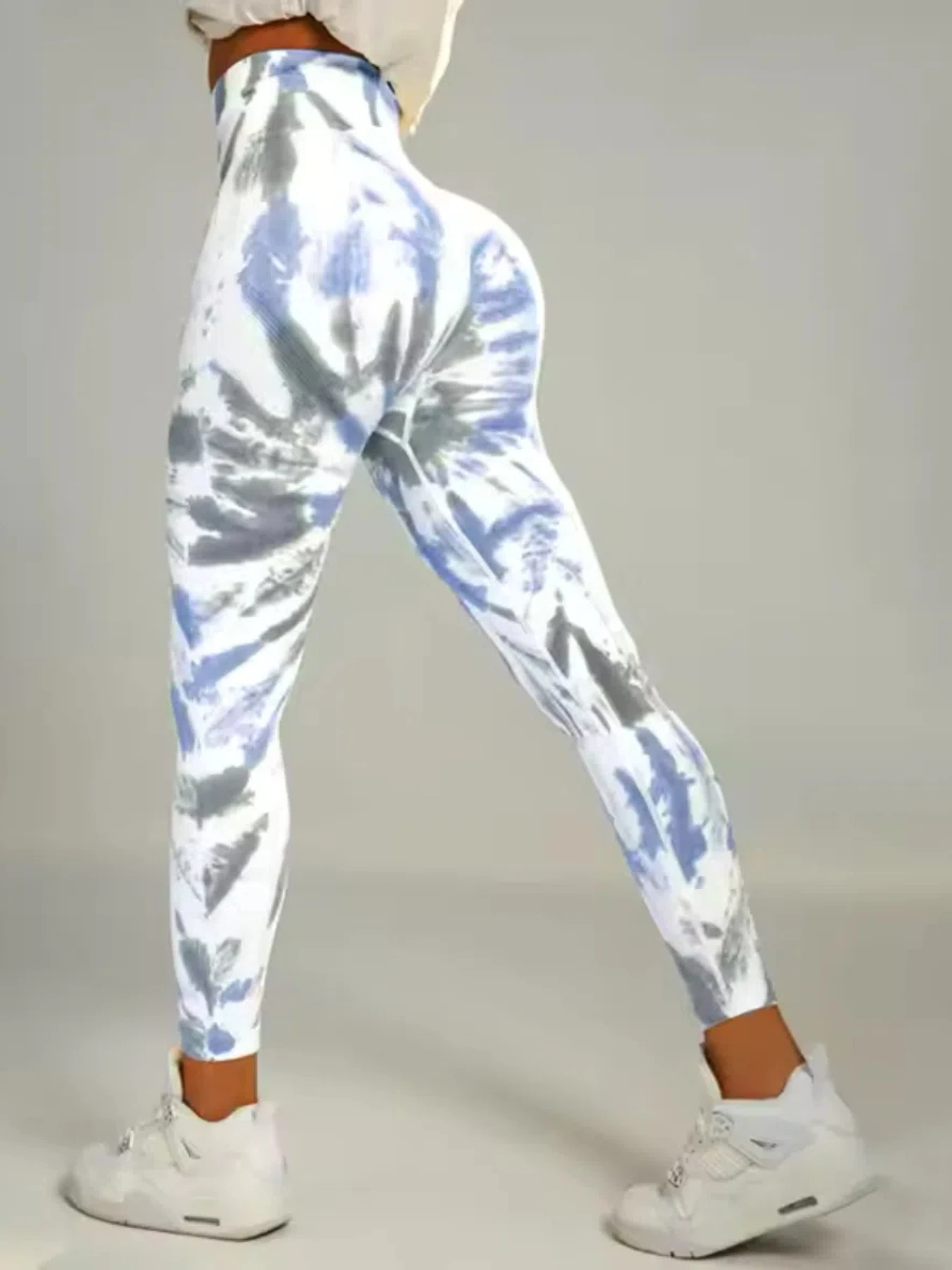 Tie Dye Yoga Pants Gym Leggings Women Seamless High Waist Push Up Sport Tights Scrunch Butt Fitness Workout Leggings