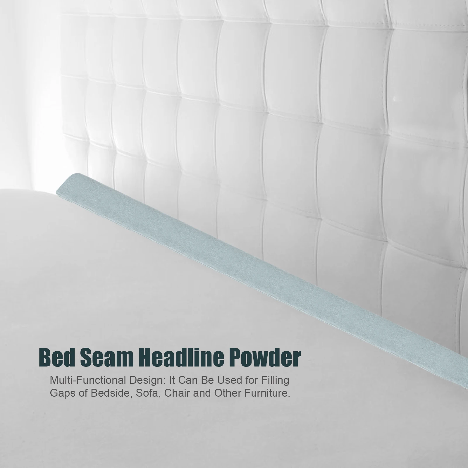 

Bed Gap Filler Wedge Pillow King Size Mattress Space Filler Comfortable Memory Foams Foldable Headboard Pillow Grey