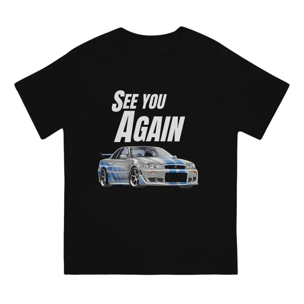 See You Again Fast & Furious Movie Men T Shirt Cotton Punk Crewneck TShirt Harajuku Clothes