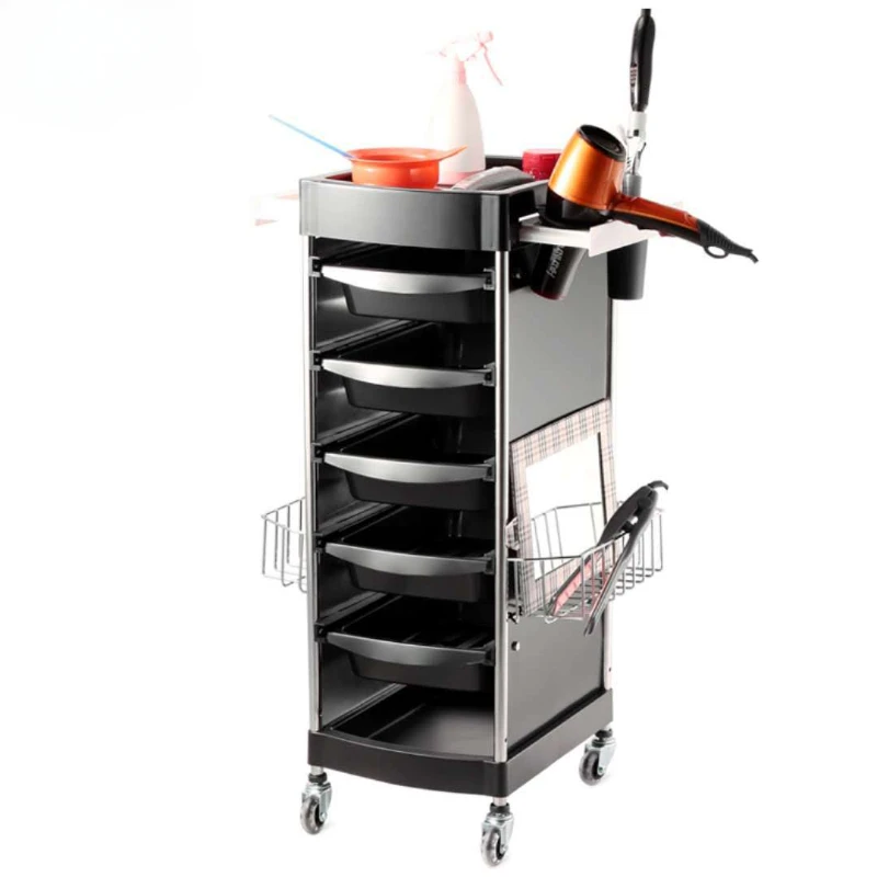 Auxiliary Car With Wheels Trolley Makeup Cart Machine Professional Beauty Salon Furniture Luxury Living Room Carritos Organizer