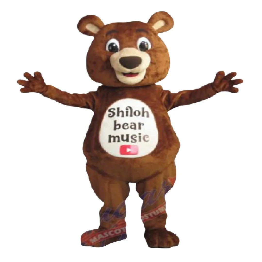 

Music Shiloh Bear mascot costume custom fancy costume anime cosplay kit mascotte theme fancy dress carnival costume b0755