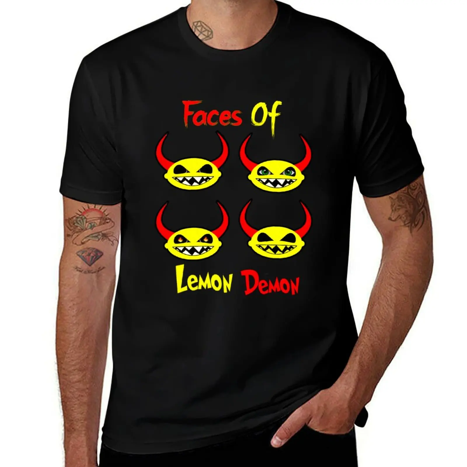 

quality shirts dark shirt Faces cotton T-Shirt humor t funny high pack shirt t t cotton Lemon of man Demon
