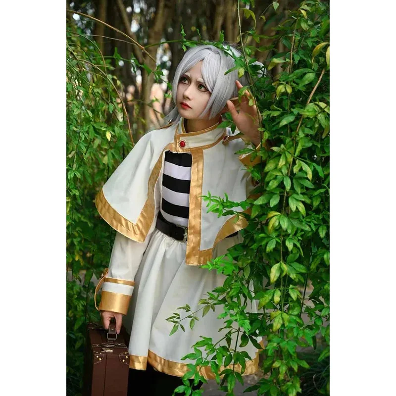 

Косплей Костюм Аниме Frieren Beyond Journey's End Dress Ears Wig Outfit Fantasy Women Adult Carnival Party Mage Clothesc;6, r'8