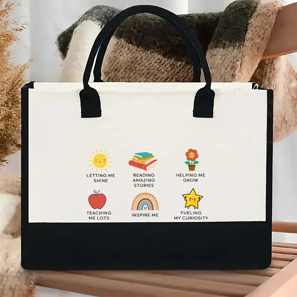 Teacher Tote Bag Stuff Gift Thank You Present Back To School Gift for party decoration supplies favor accessories Décor funny