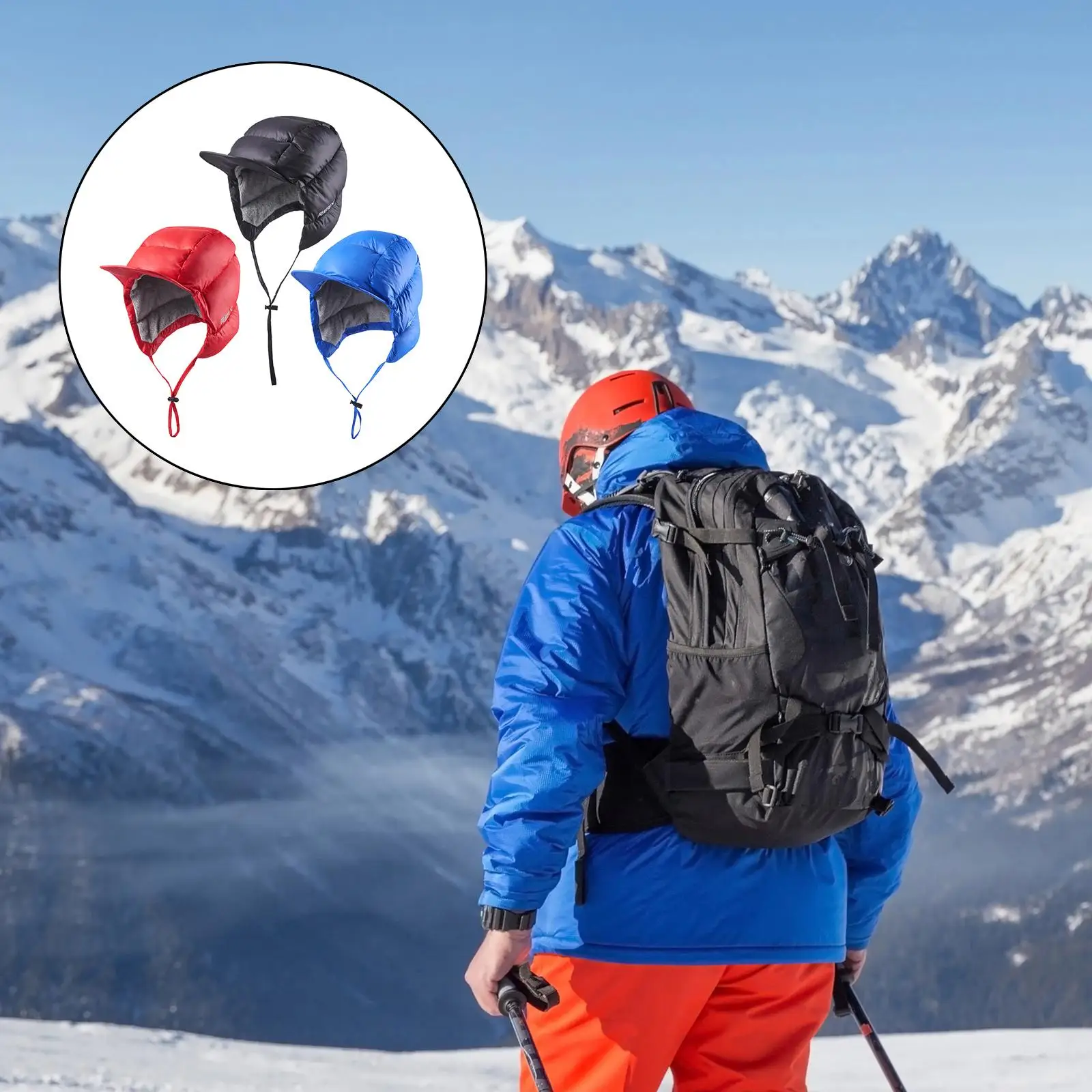 

Термошапка для женщин и мужчин, зимняя мягкая лыжная флисовая подкладка, ветрозащитная, для спорта на открытом воздухе