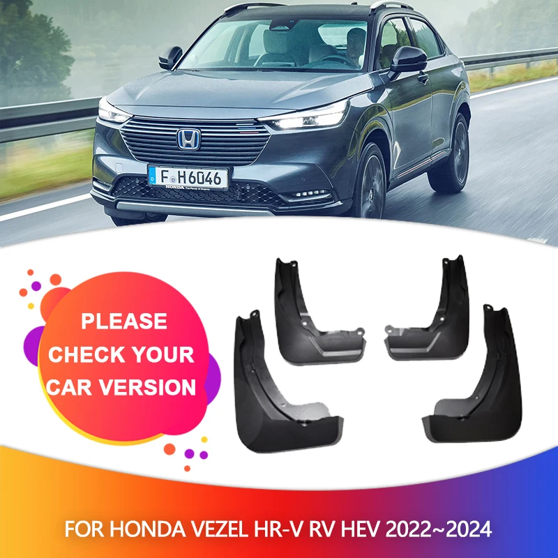 Car Mudguards for Honda Vezel HR-V HRV RV HEV LE 2022~2024 2023 Mudflaps Fender Mud Flap Splash Flares Guards Cover Accessories