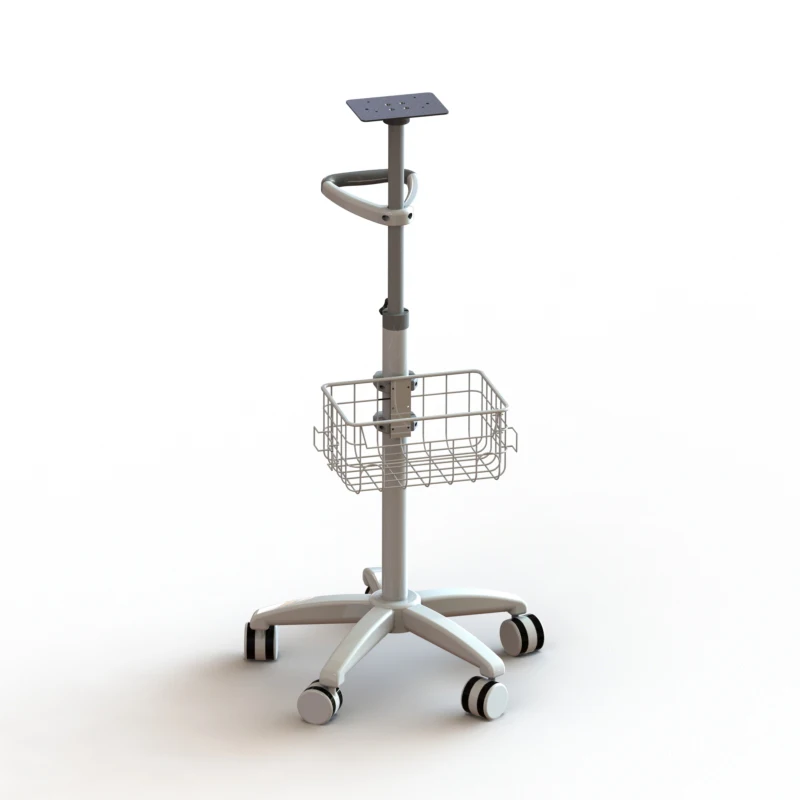 Airow Factory Wholesale Price Stainless Steel Medical Monitor Stand Patient Monitor Trolley for Hospital