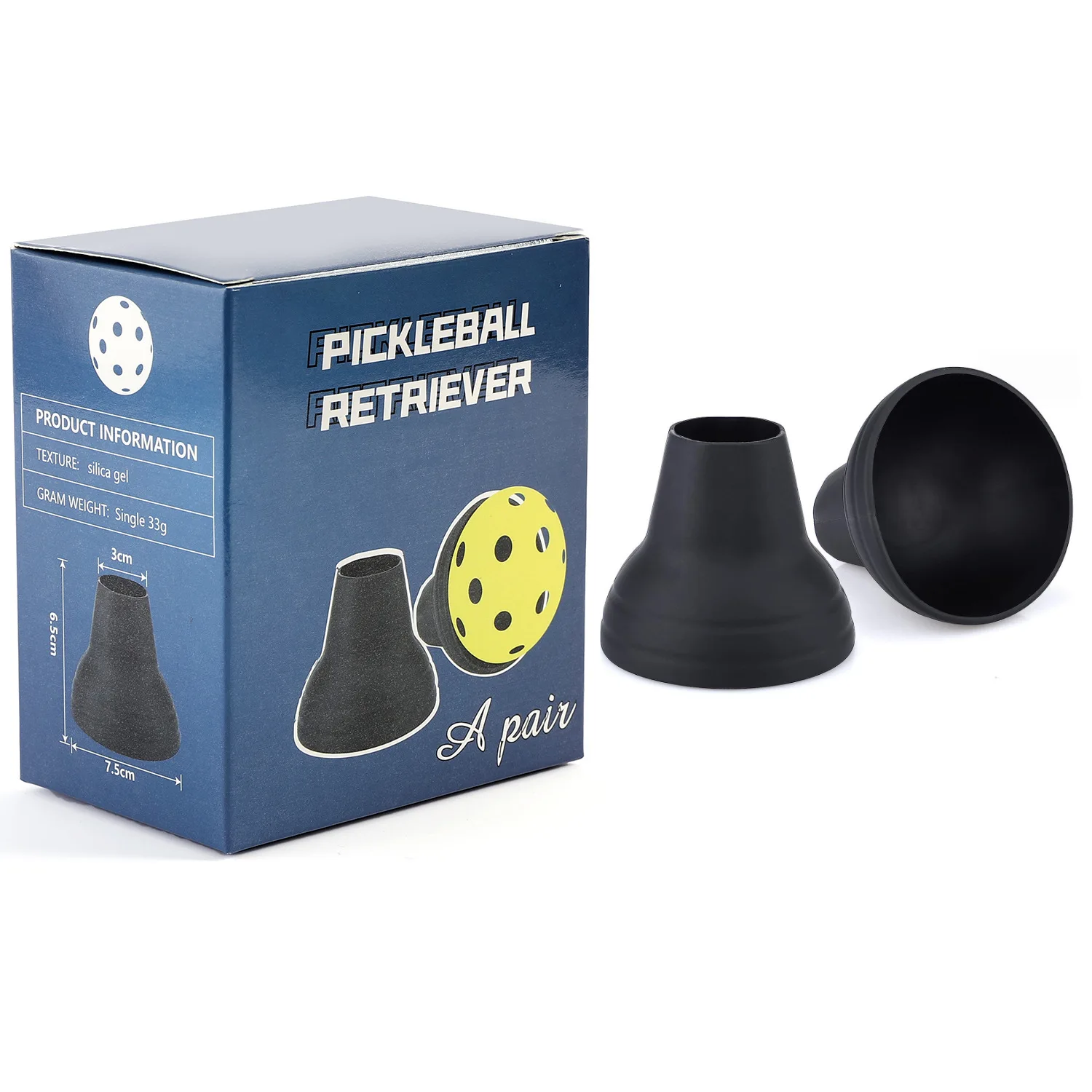 

Pickleball Ball Retriever 2 шт. Ruber Pickleball Pick Up Tool Аксессуар для Pickleball Ball для Pickleball Paddle