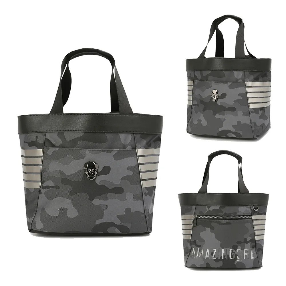 golf-women's-handbag-tote-bag-metal-skull-imported-jacquard-wear-resistant-material