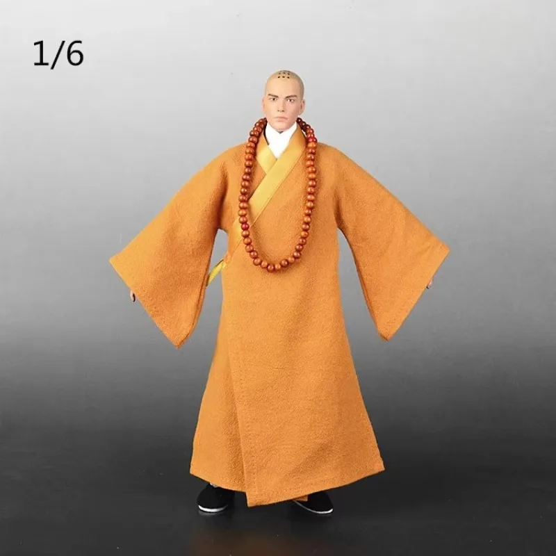 1/6 مقياس رحلة إلى الغرب تانغ الراهب الملابس شاولين الراهب الديباج رداء مجموعة الأحذية نموذج لشخصيات العمل 12 "303 لعب الجسم