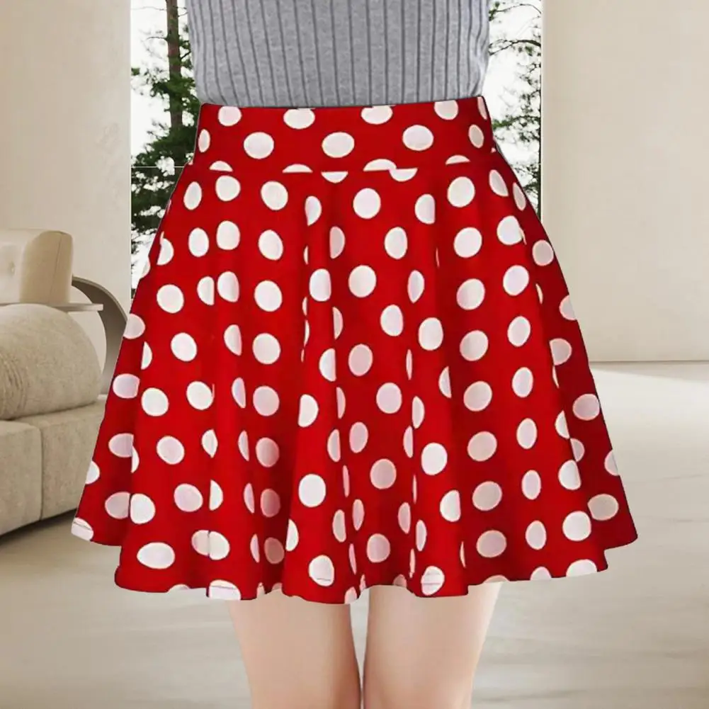 

Повседневная короткая юбка, женская мини-юбка с высокой талией, клетчатая юбка трапециевидной формы с принтом, базовый стиль, универсальная рабочая одежда для отдыха