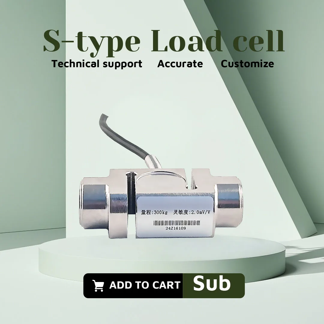 BENGBUZZYQ Column S-Type Load Cell & Handheld Display Tension Compression Sensor, Stainless Steel, IP66,Industrial Weight Sensor