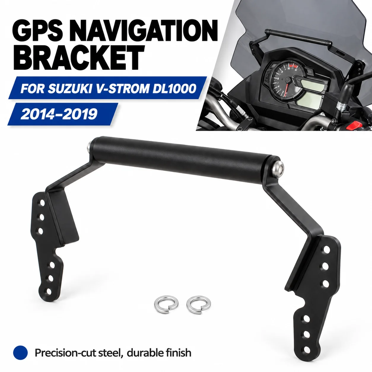 or SUZUKI V-Strom DL1000 2014-2019 Motorcycle Modified Phone GPS Navigation Extension Bracket Expansion Rod Accessories