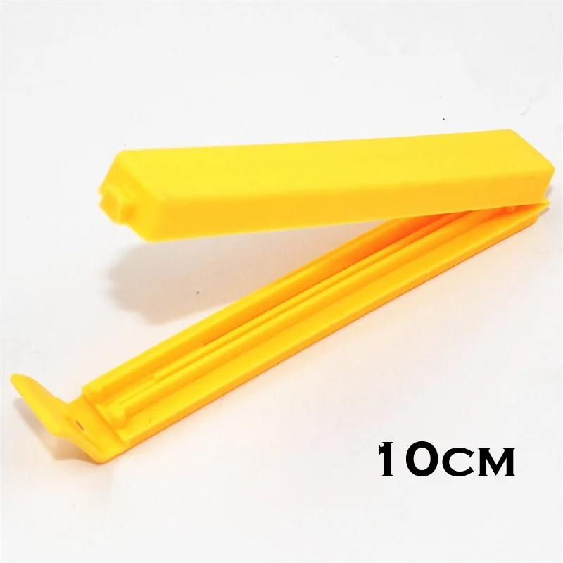 10Pcs Portable Kitchen Storage Food Snack Seal Sealing Bag Clips Plastic Househould Snack Storage Bag Sealer Tool clip per sacchetti di cibo