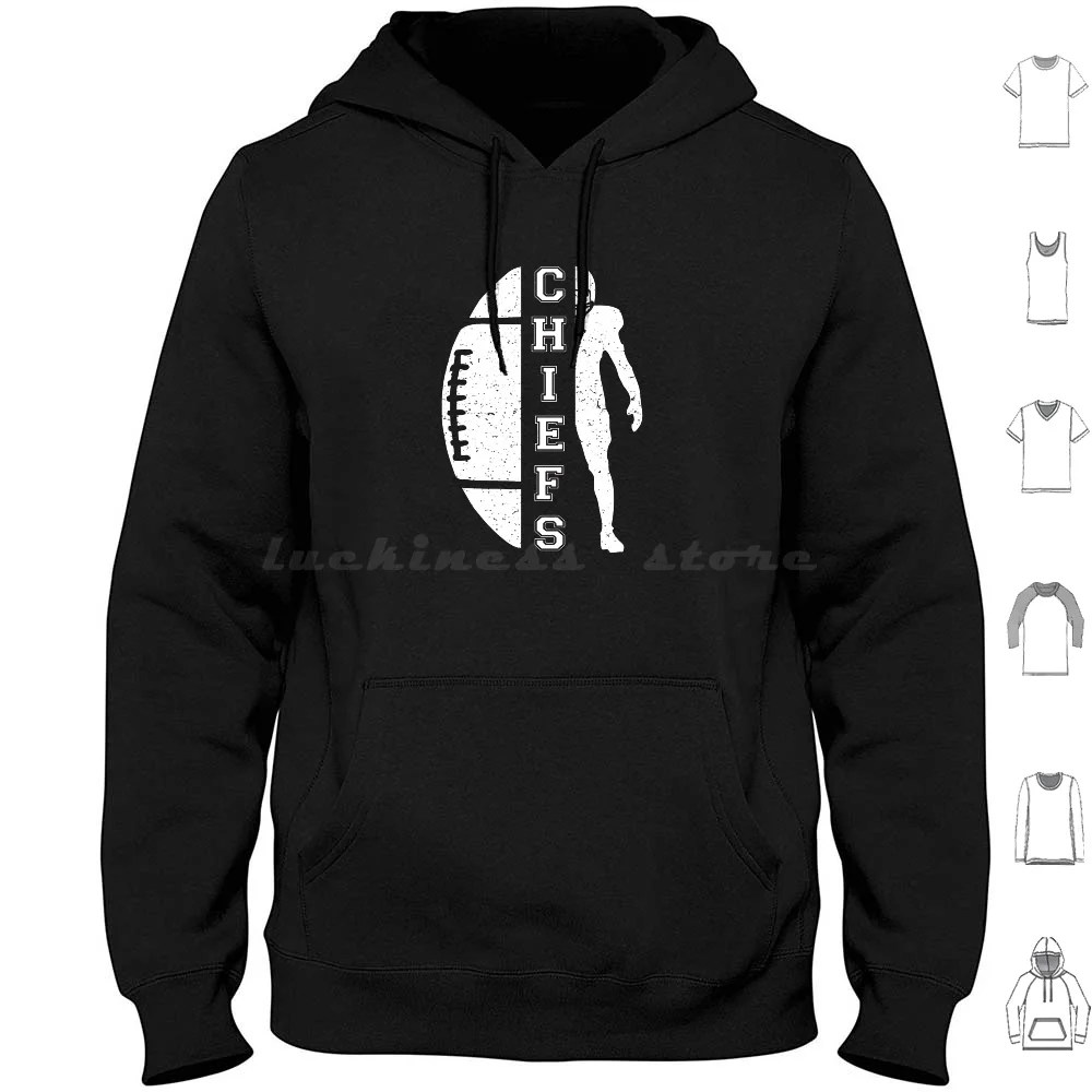 Chiefs-American Football Hoodies Long Sleeve Chiefs Kansas City Kansas Football Kc Missouri City Kcmo Royals Mahomes