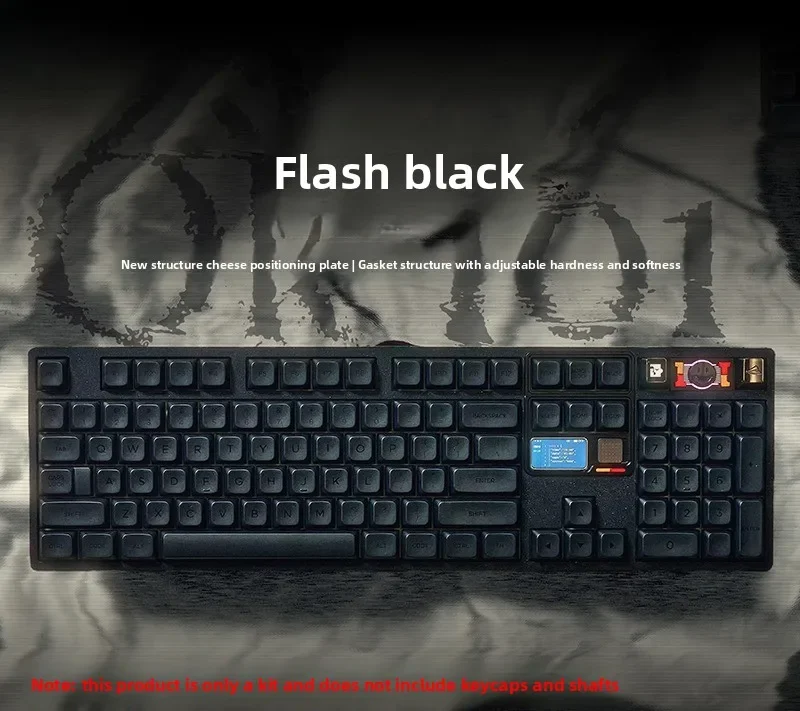Customized three-mode gaming keyboard kit, no shaft body, no keycap