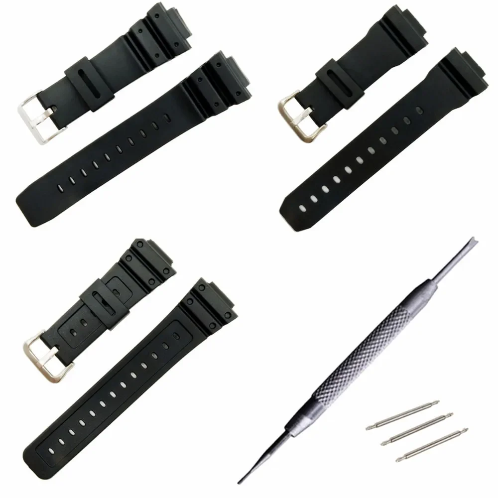 Watchband For G-shock GW-M5610 DW-6900 GW-M5600 DW-5600 G5700 Rubber Strap covex interface 16mm pu Watch band