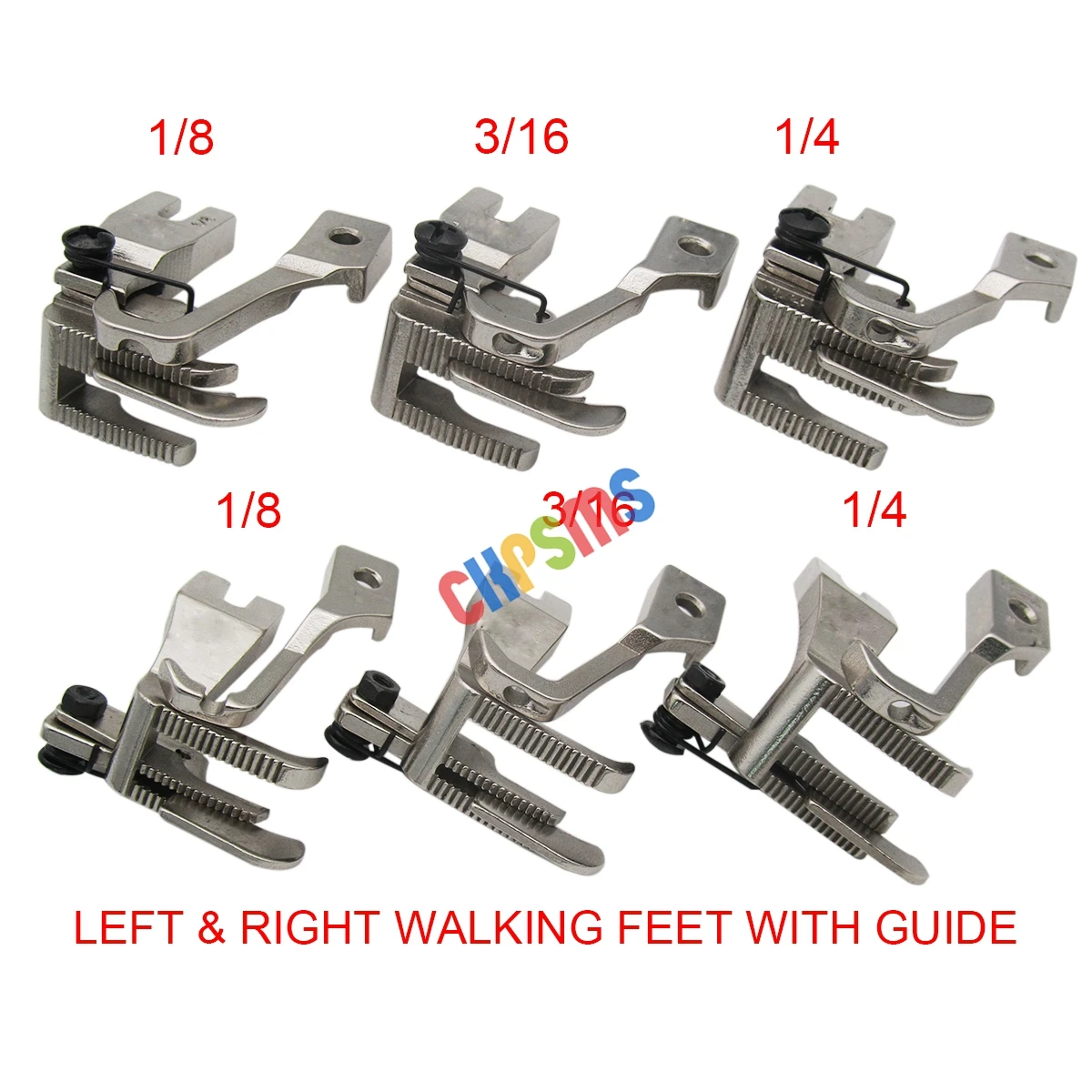 

6SET LEFT&RIGHT WALKING FEET WITH GUIDE FIT FOR JUKI DU-141/1181 CONSEW 205RB BROTHER DB2-B797 B798 Typical GC6-6 Highlead+