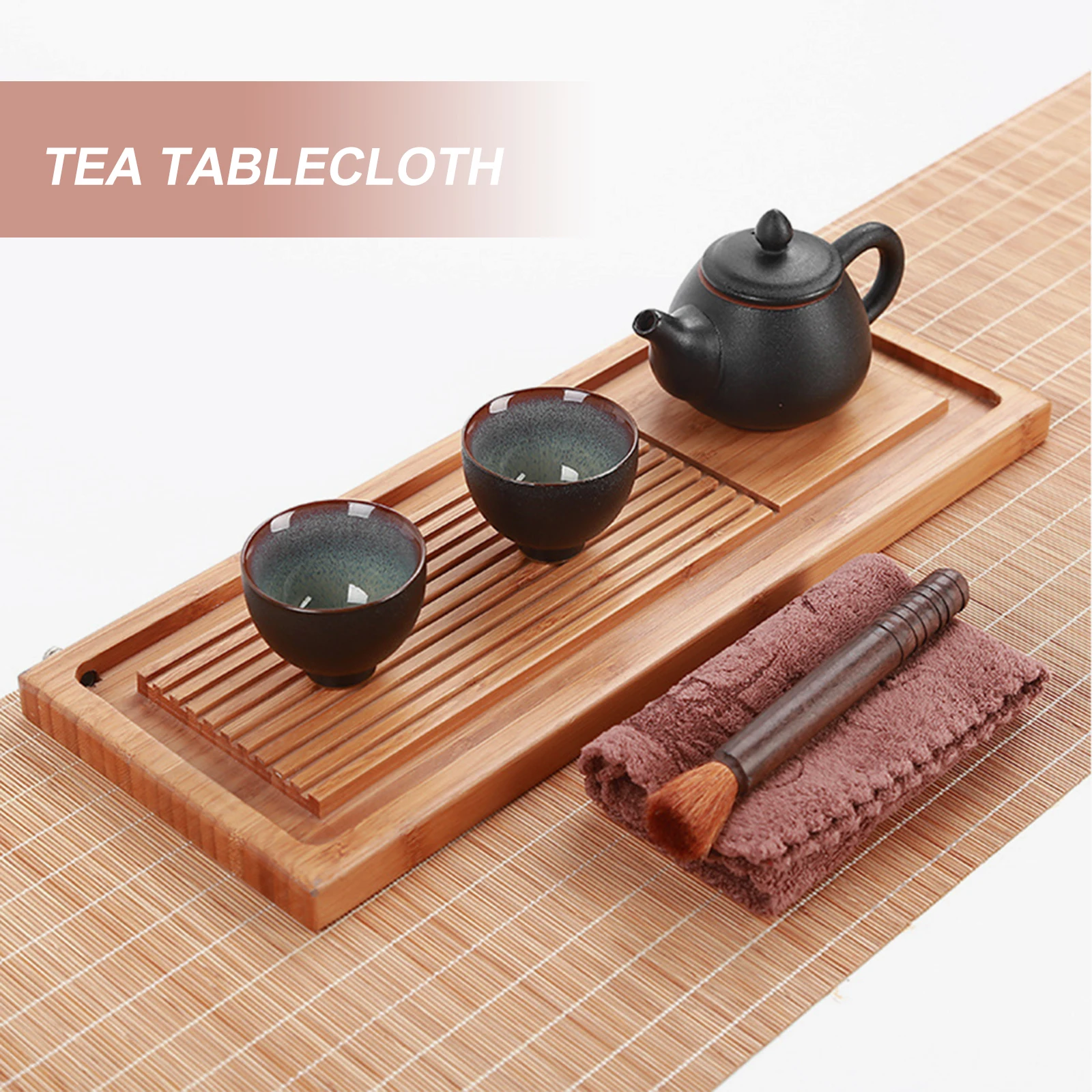 

2pcs Cotton Tea Towel Thick Absorbent Kitchen Cleaning Cloth Glass Cookware Furniture Dish Cloth For Tea House Set