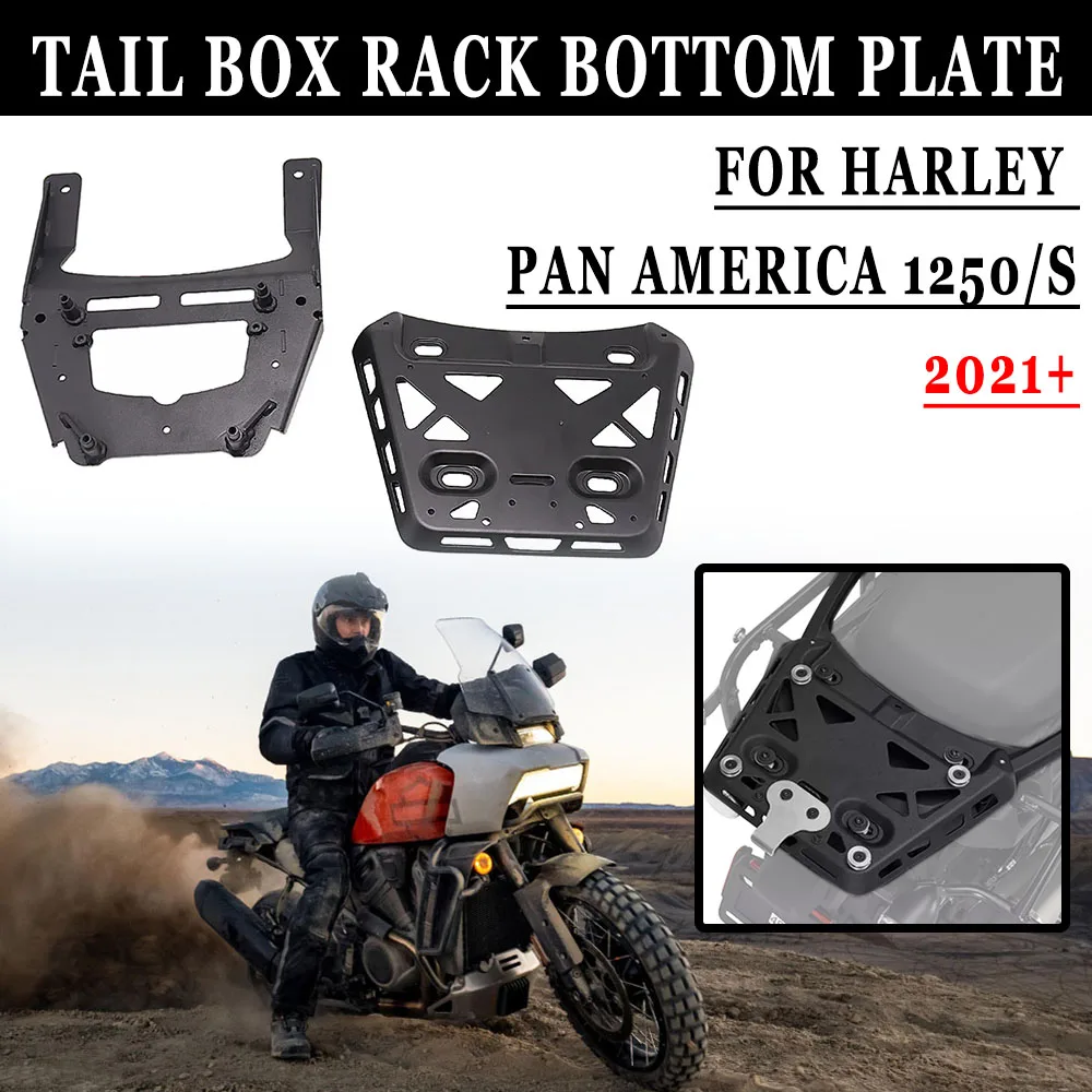 

For Harley Pan America 1250 1250S 2021-Up New Motorcycle Top Case Mounting System Tail Trunk Rack Baseplate Bracket & Bolt 1250