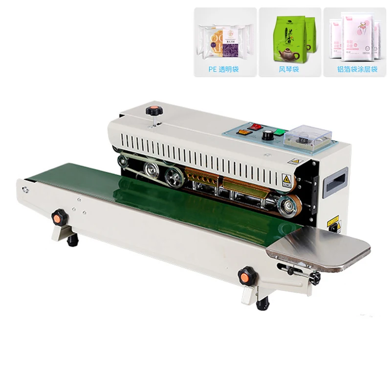 Continuous Band Sealer Machine Plastic Bags Heat Sealer Horizontal Sealing Machine Factory Direct Sales