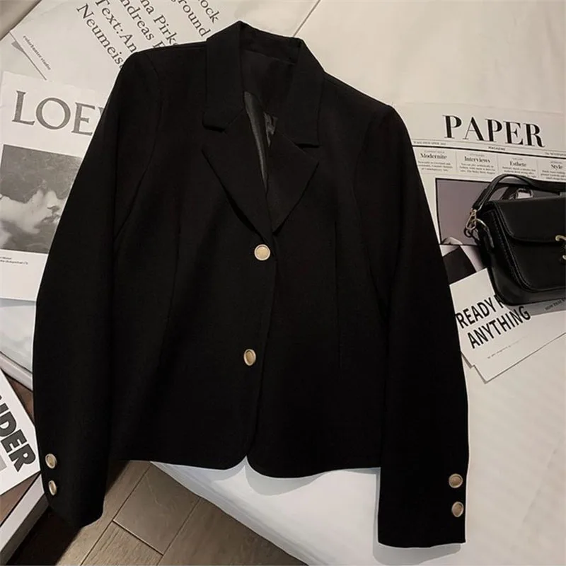 Pink Suit Jacket Women Person Spring Autumn 2025 New Korean Blazer Jacket Short Temperament High Sense OF Western Female Tops