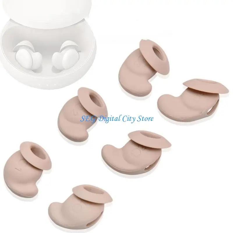 

U75B Earbud Tip Plugs Silicone Earpieces Sleeves Noise Isolating Long Wear Prolonged Use Durability Noise Isolation for Sleep