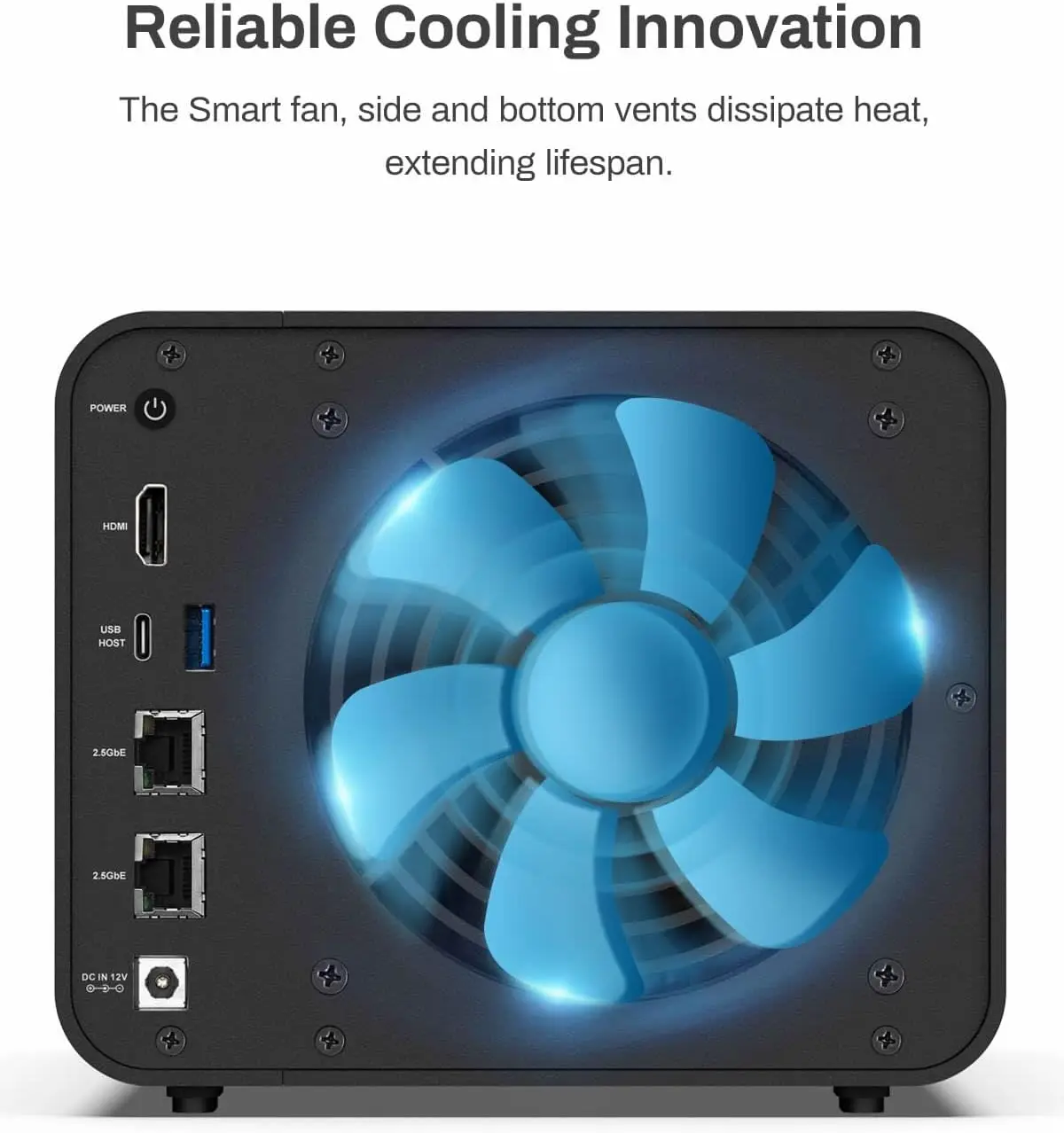 TERRAMASTER F4-424 NAS Storage 4Bay - N95 Quad-Core CPU, 8GB DDR5 RAM, 2.5GbE Port x 2, Network Attached Storage (Diskless)