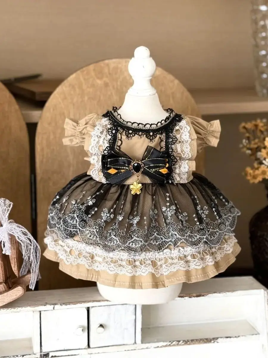 

Одежда для кукол из хлопка 40х10х15 см, одежда для кукол-реборн 50-55 см, красивое платье, бесплатная доставка